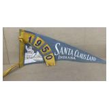 1950 Santa Claus land Indiana pennant