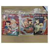 1940s linen books, Sandman stories tuck in tale