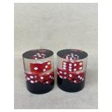 Dice paper weights
