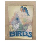 1943 birds linen book