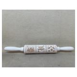 Christmas cookie rolling pin