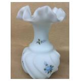 Fenton hand painted vase