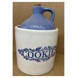 Pottery jug cookie jar