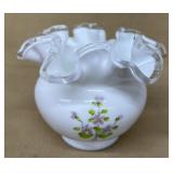 Fenton handpainted vase