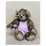 Teddy bear with pink dress