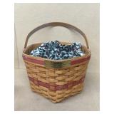 1997 longaberger snowflake basket