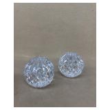 Crystal candleholders