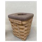 1992 longaberger basket heart shape lid