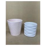 Porcelain flower pots