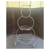 Longaberger snowman rod iron stand
