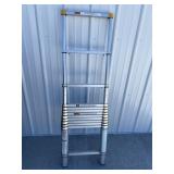 Medium duty Tele step ladder goes to 12 1/2 feet