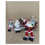 Christmas, Santa Claus and snowman decorations