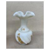Fenton hand-painted vase