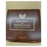 Golden replicas of United States stamps