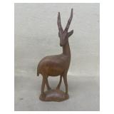 HAnd carve wooden deer