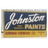 JOHNSTON Paints / Bowman Furniture Sign