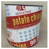 Snack time potato chip can