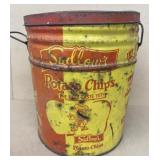 SUDLOWS potato chip advertising can