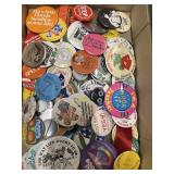 Pin back button collection
