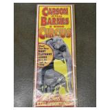 Carson and Barnes circus poster 1998