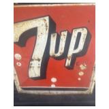 1963 7-Up metal sign