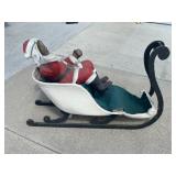 Papier-mï¿½chï¿½ another Santa Claus in sled store