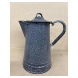 Gray enamel coffee pot