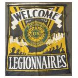 1945 welcome American legion Banner 3 1/2