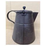 Antique metal coffee pot