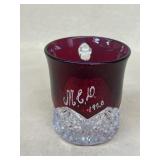 1920 cranberry souvenir glass