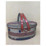 Early train candy tin