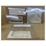 1836 Richmond Indiana bank receipt 1843 real