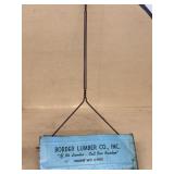 Border lumber company antique dust pan