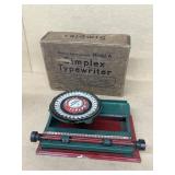 SIMPLEX typewriter model A