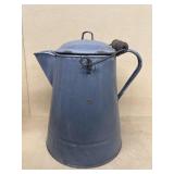 Gray enamel coffee pot