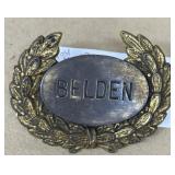 Original building name tag vintage