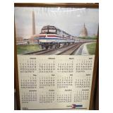 1986 Amtrak poster calendar