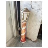 Blowmold street lamp, 4 foot tall