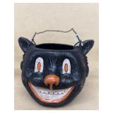 Black cat Halloween basket