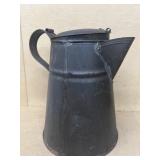 Antique metal coffee pot