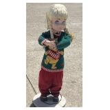 Papier-mï¿½chï¿½ and porcelain girl doll store display