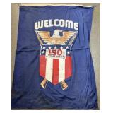 Welcome 150th anniversary banner 3