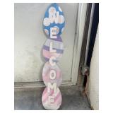 Welcome Easter egg sign 46 inches