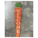 Welcome carrot sign 46"