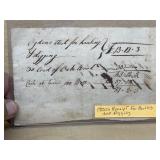 Richmond, Indiana 1700 receipt for hauling and