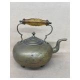 Brass teapot with glass handle