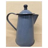 Gray enamel coffee pot