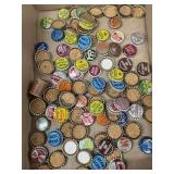 Vintage bottle caps with cork