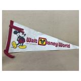Walt Disney World vintage pennant with Mickey
