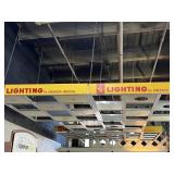 Lighting fixture display, hanging
